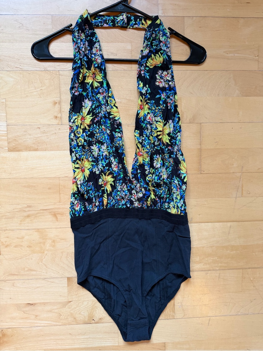 NWT Free People Floral Print Bodysuit